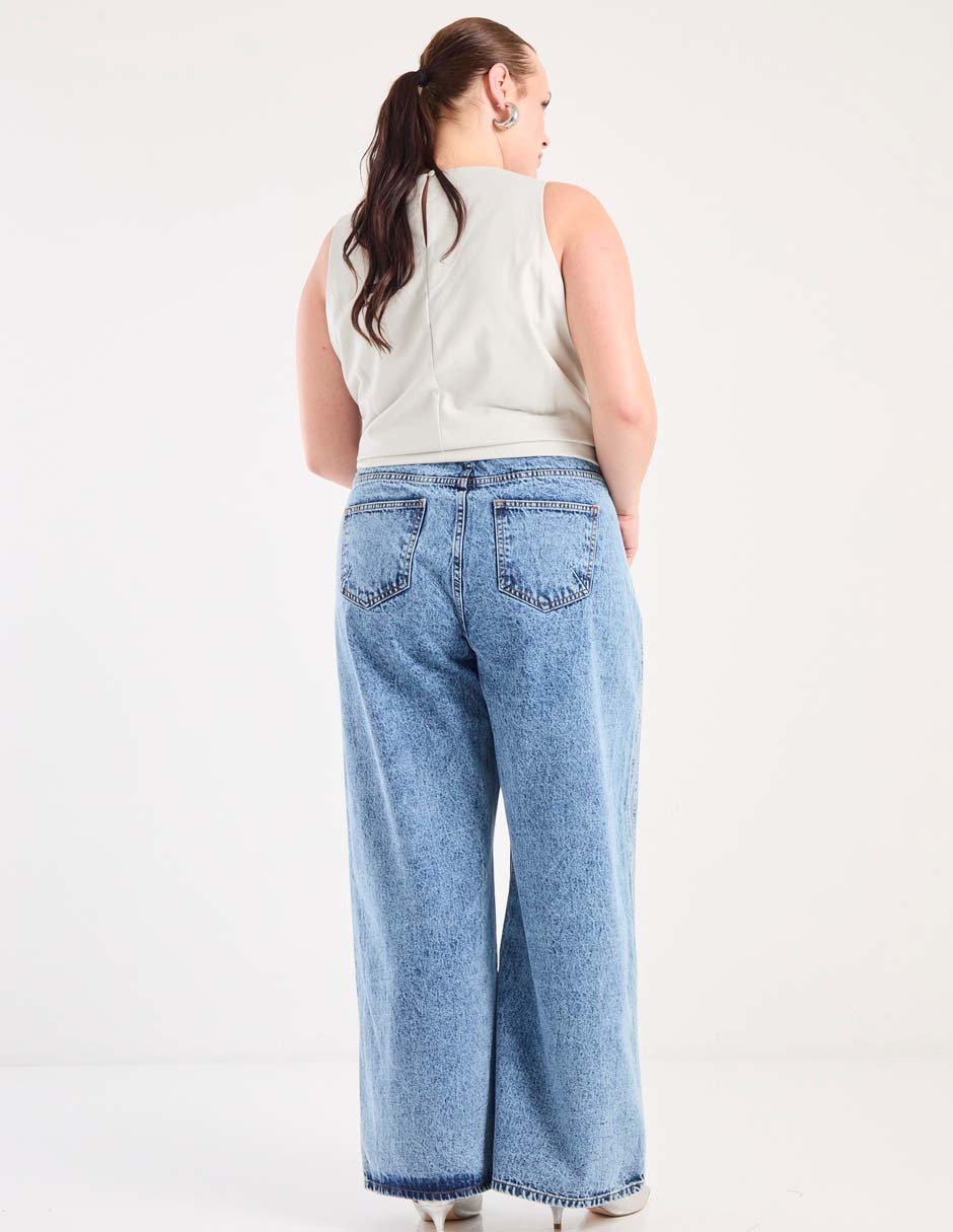 Jeans amplio para mujer 4