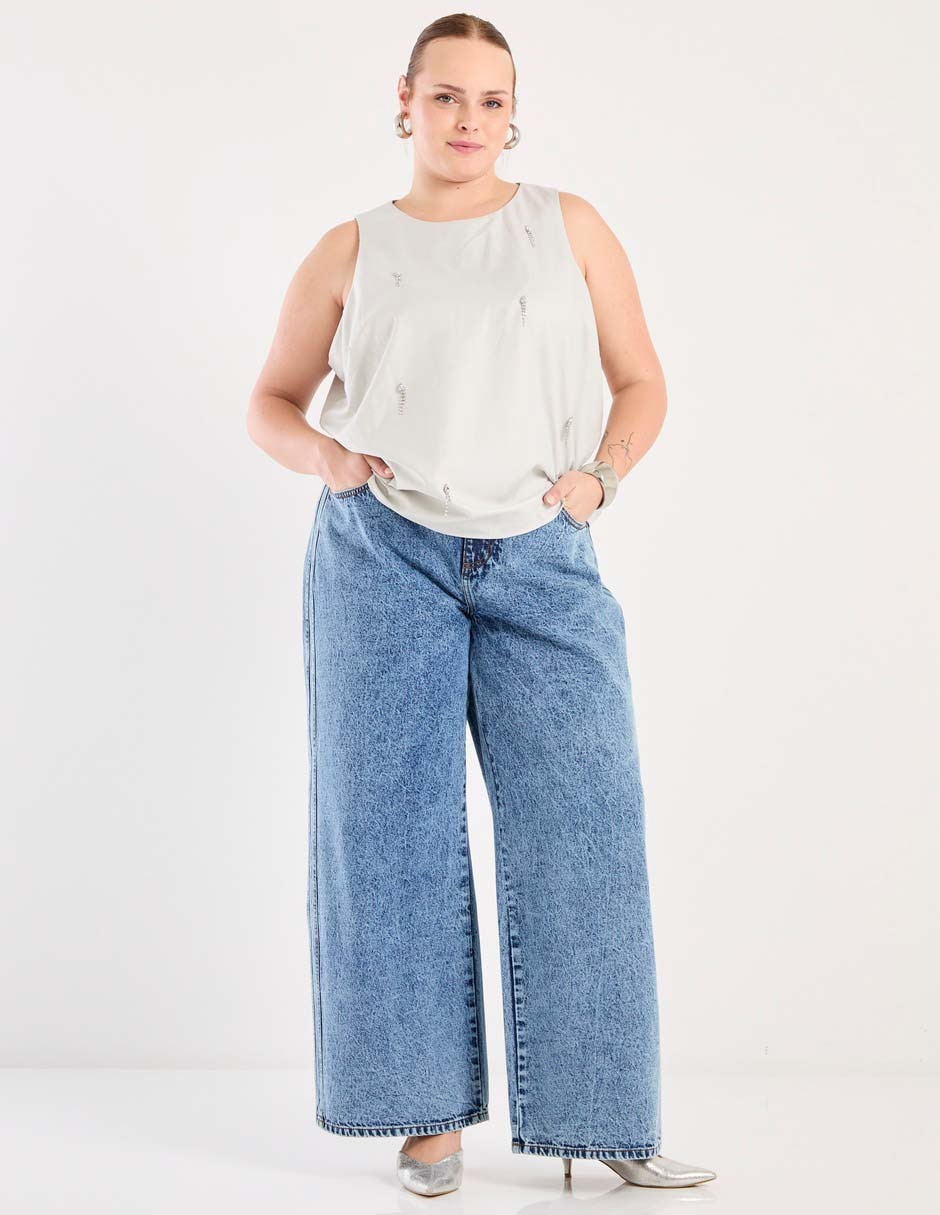 Jeans amplio para mujer 3
