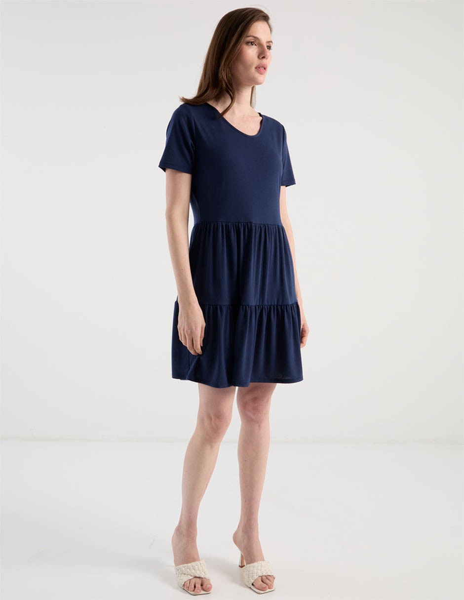 Vestido a la rodilla casual para mujer