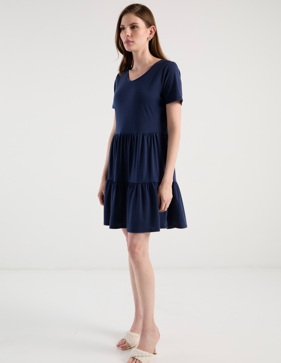 Vestido a la rodilla casual para mujer