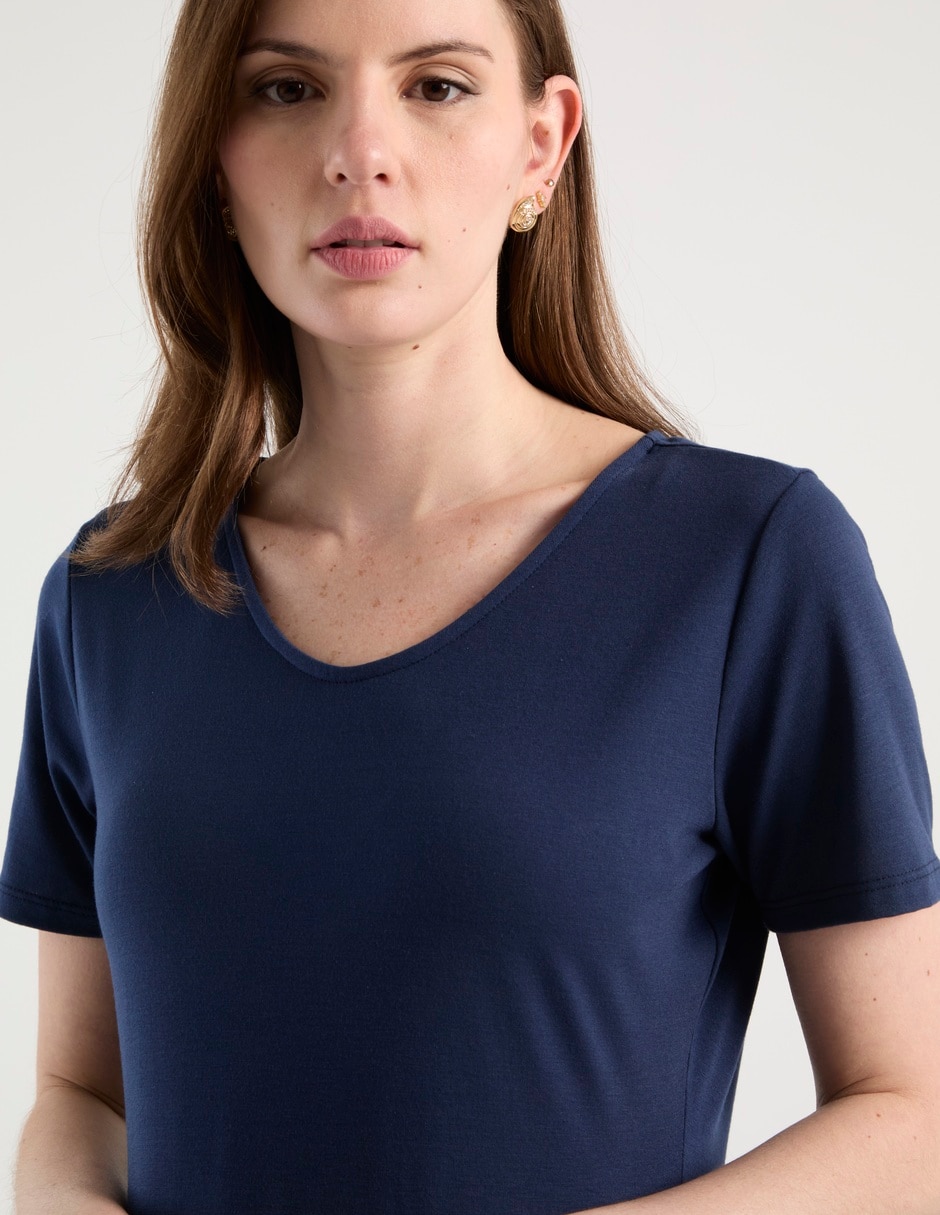 Vestido a la rodilla casual para mujer