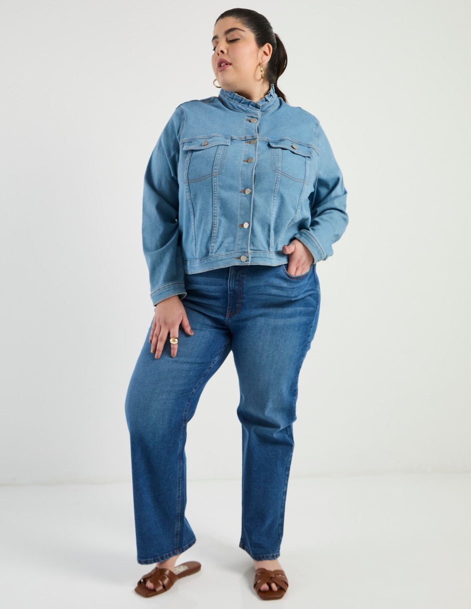 Jeans straight para mujer 4