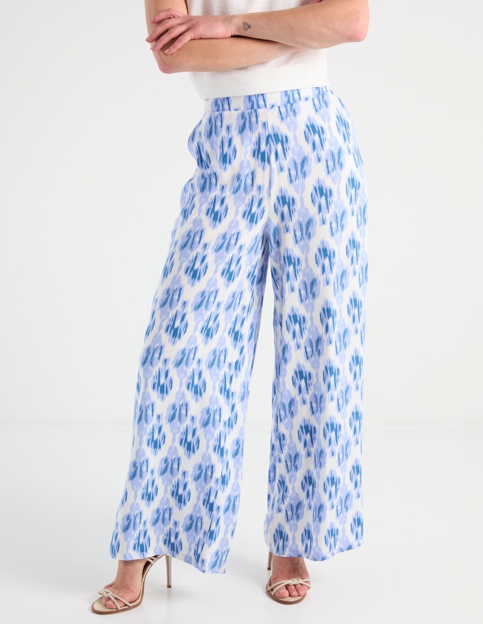 Pantalón relaxed flare para mujer