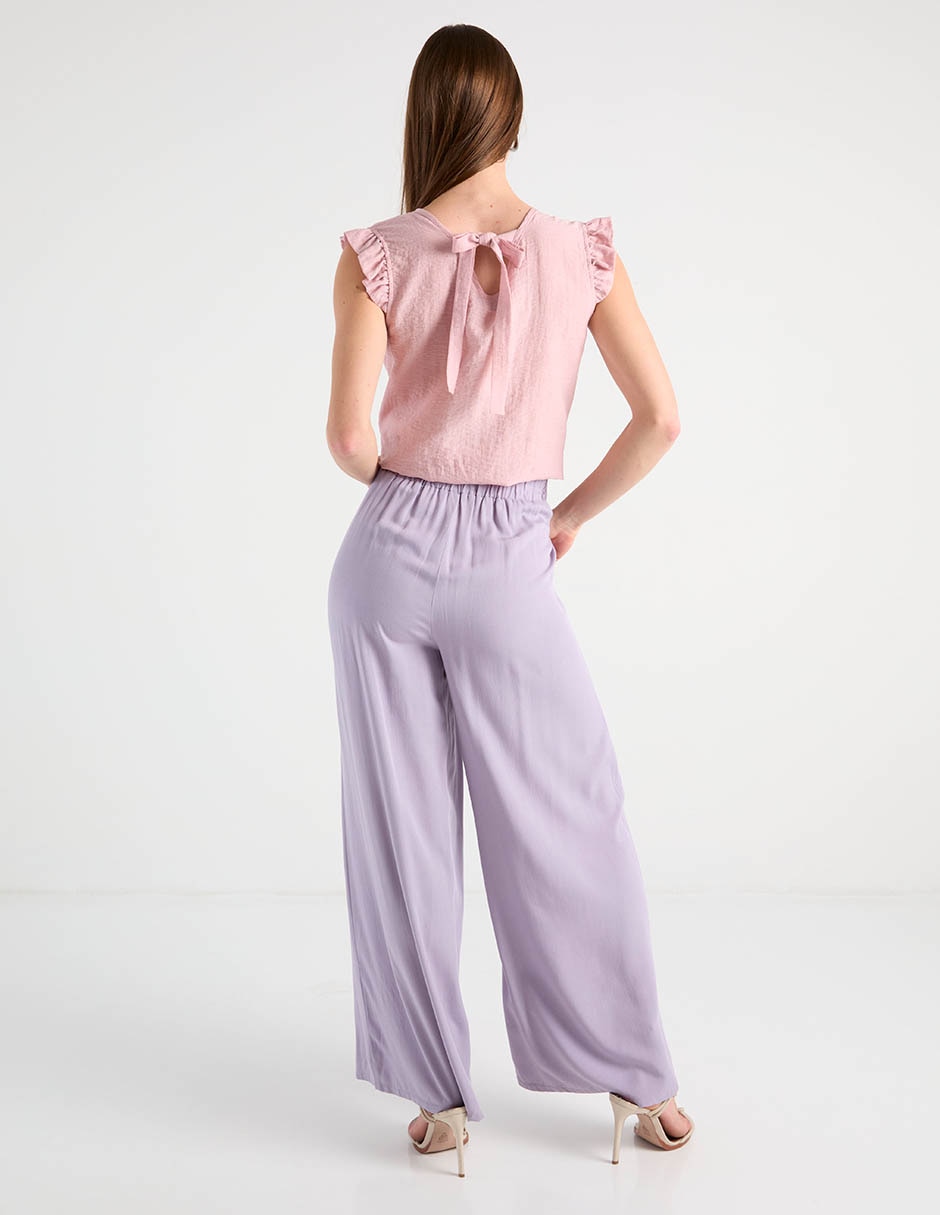 Pantalón relaxed flare para mujer 5