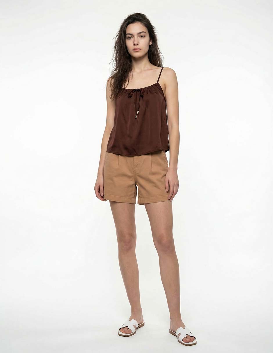 Top escote medio tirante ajustable