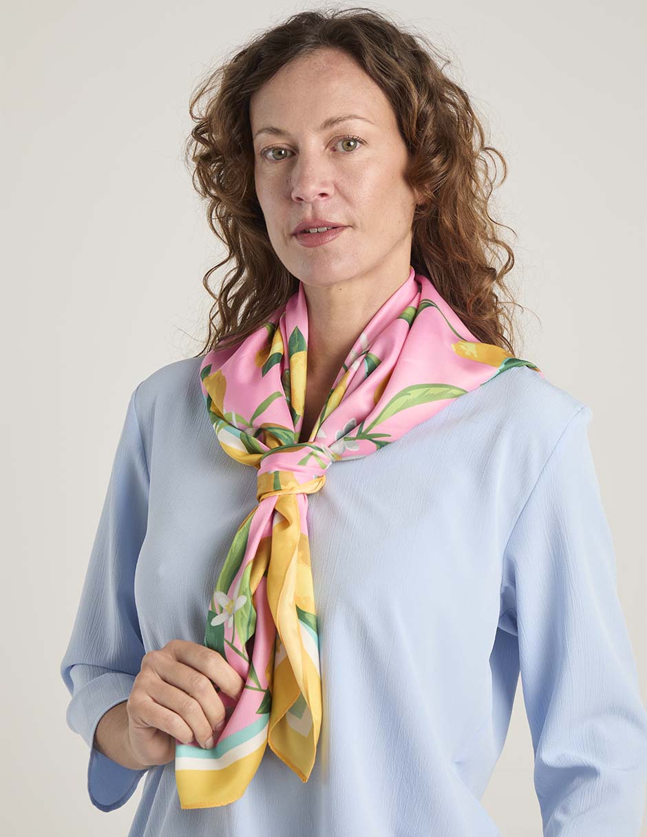 Pashmina con estampado floral para mujer