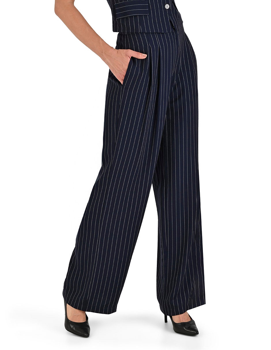 Pantalón de vestir amplio para mujer 4