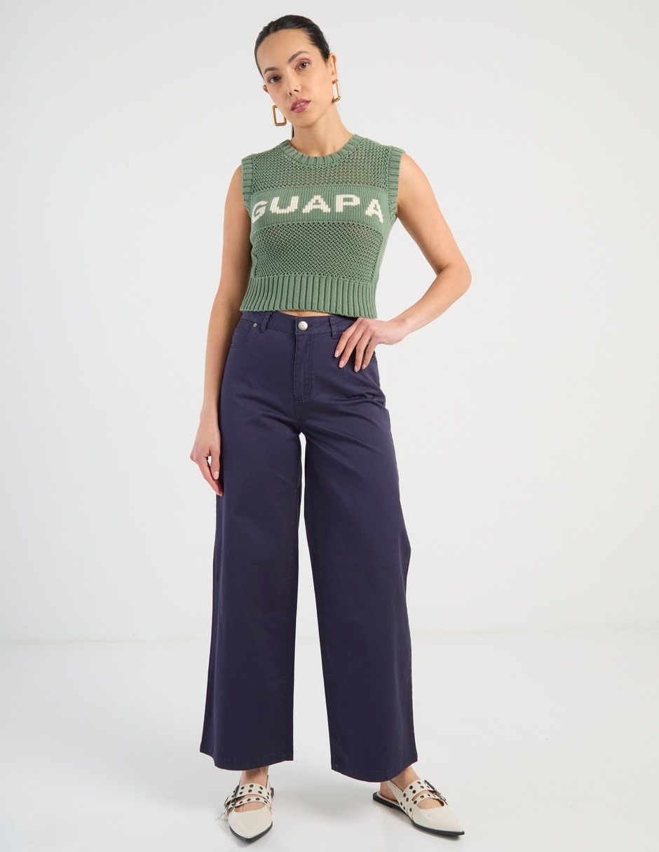 Pantalón wide leg para mujer 4