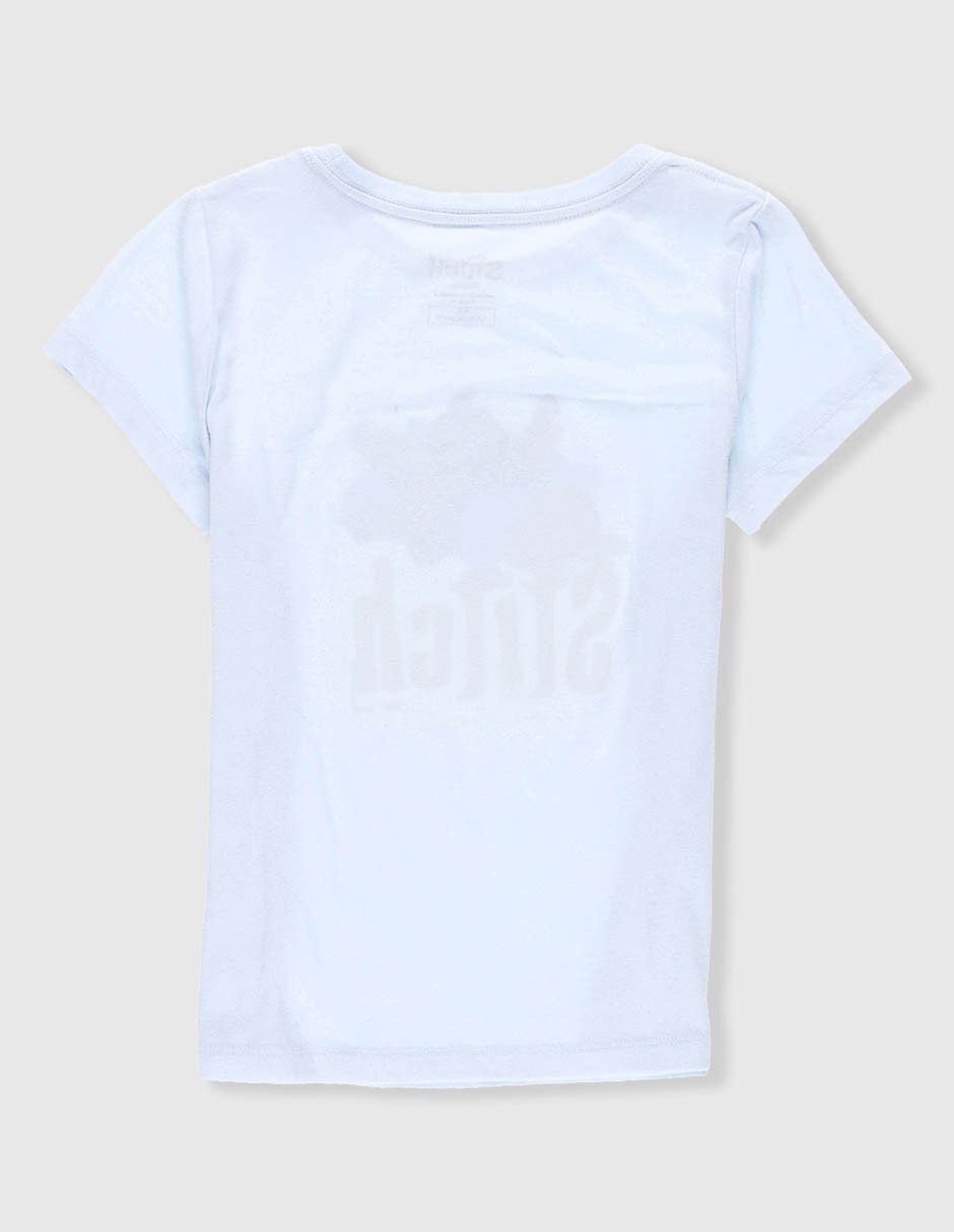 Playera Stitch manga corta para niña 4