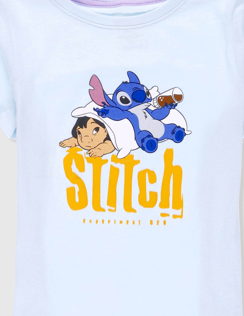 Playera Stitch manga corta para niña 2