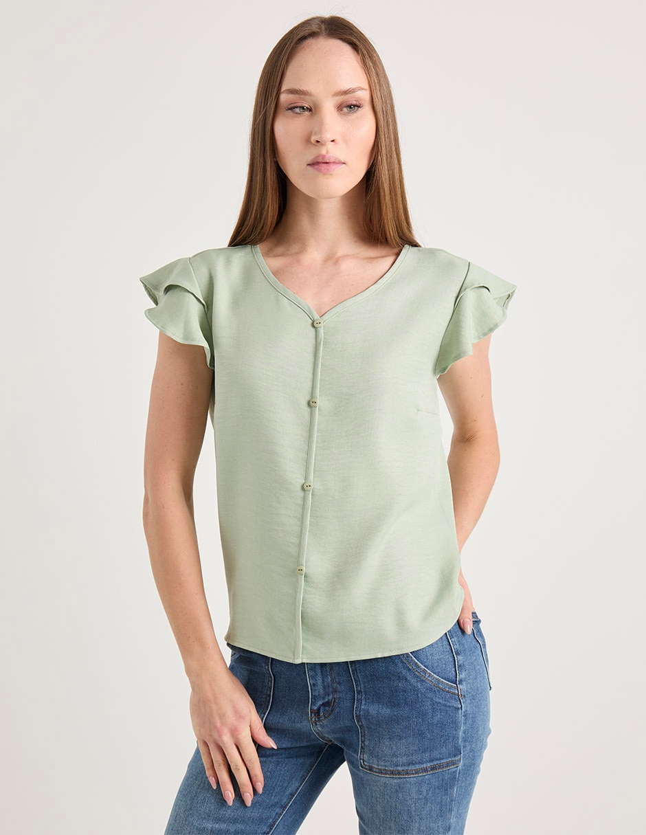 Blusa Weekend manga corta para mujer