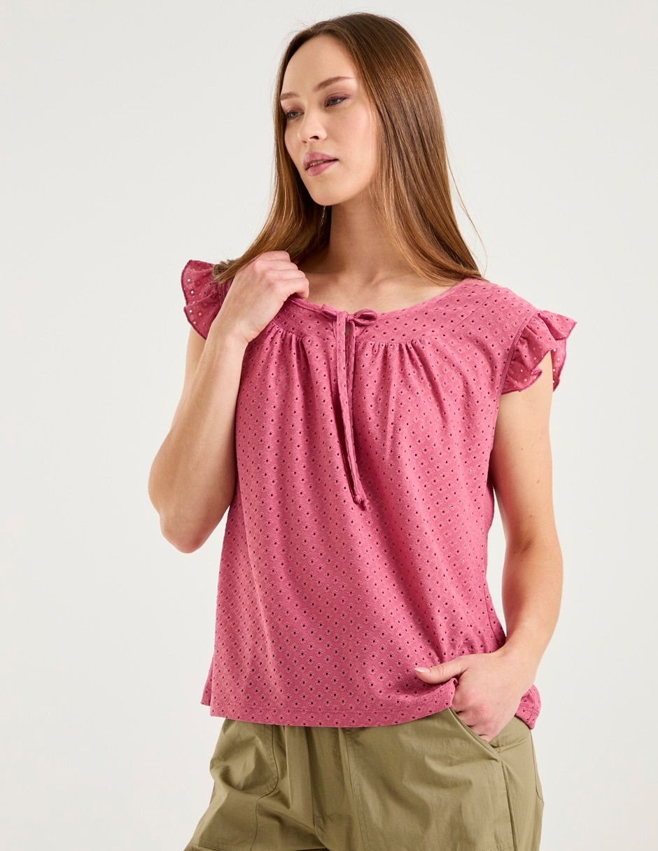 Blusa manga corta para mujer 1