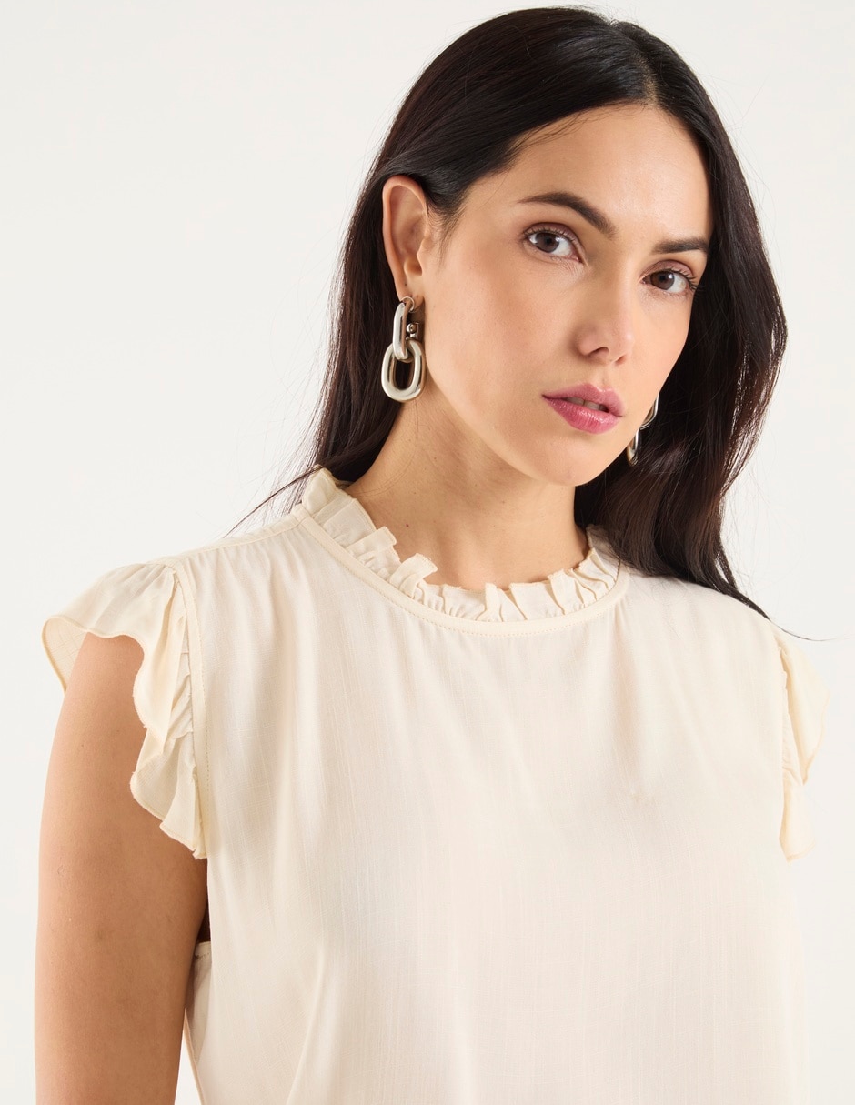 Blusa manga corta para mujer 8