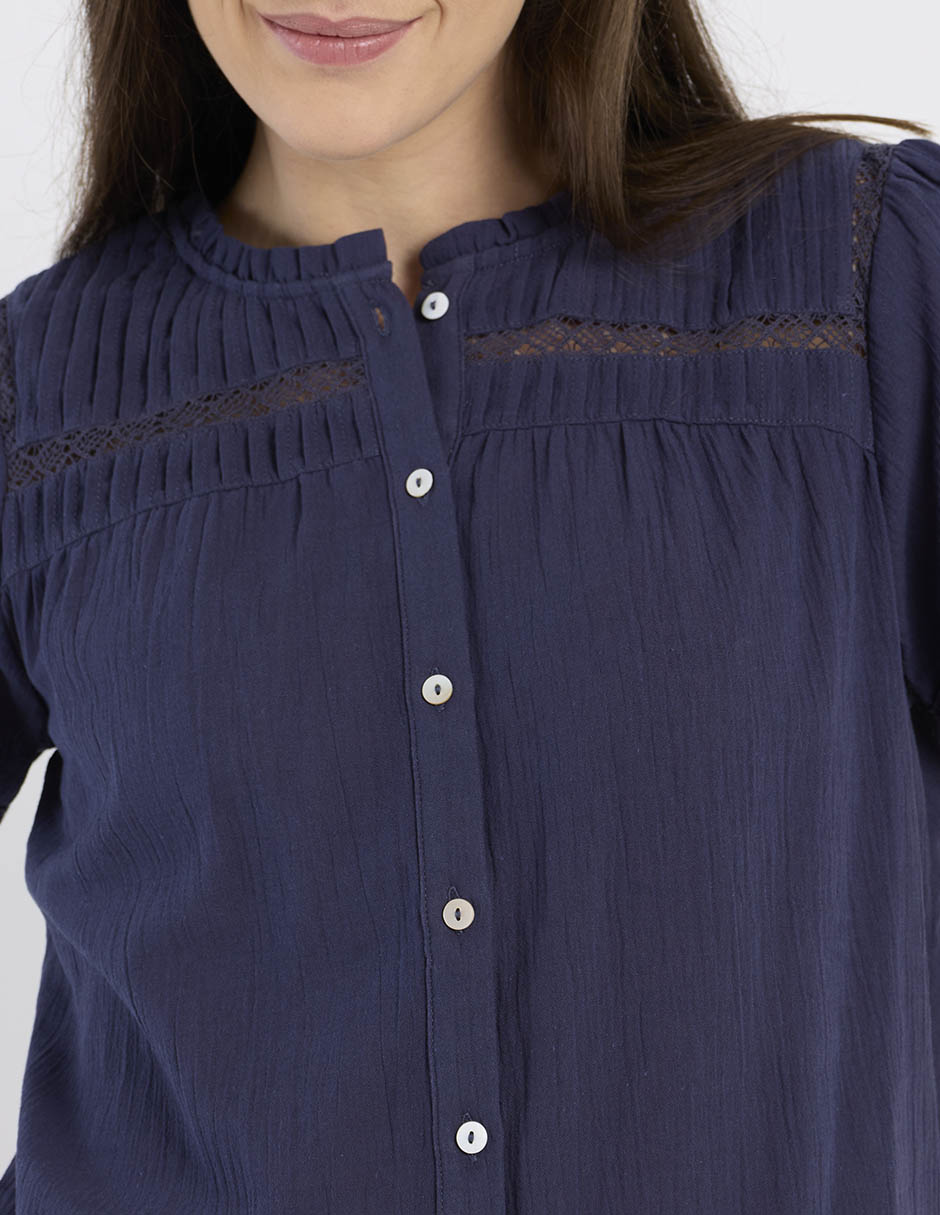 Blusa Charol By October manga corta para mujer 9