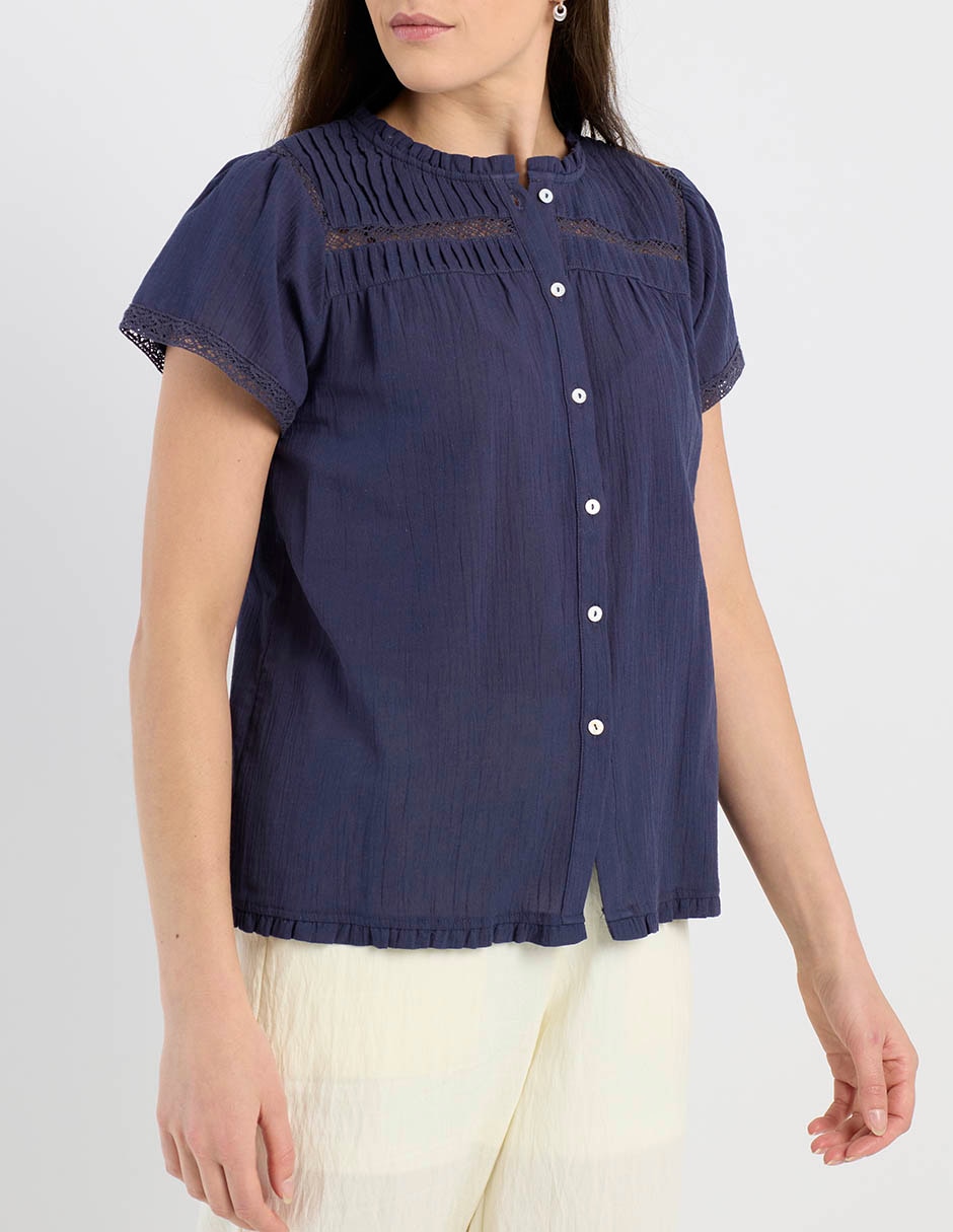 Blusa Charol By October manga corta para mujer 10
