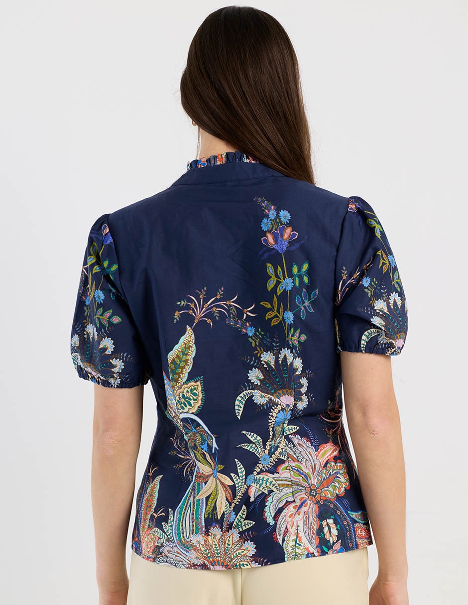 Blusa Charol By October manga corta para mujer 11