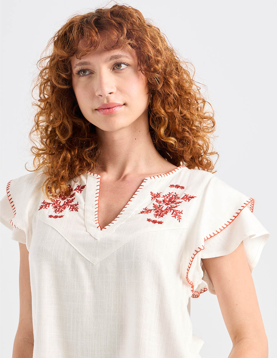 Blusa manga corta para mujer 9