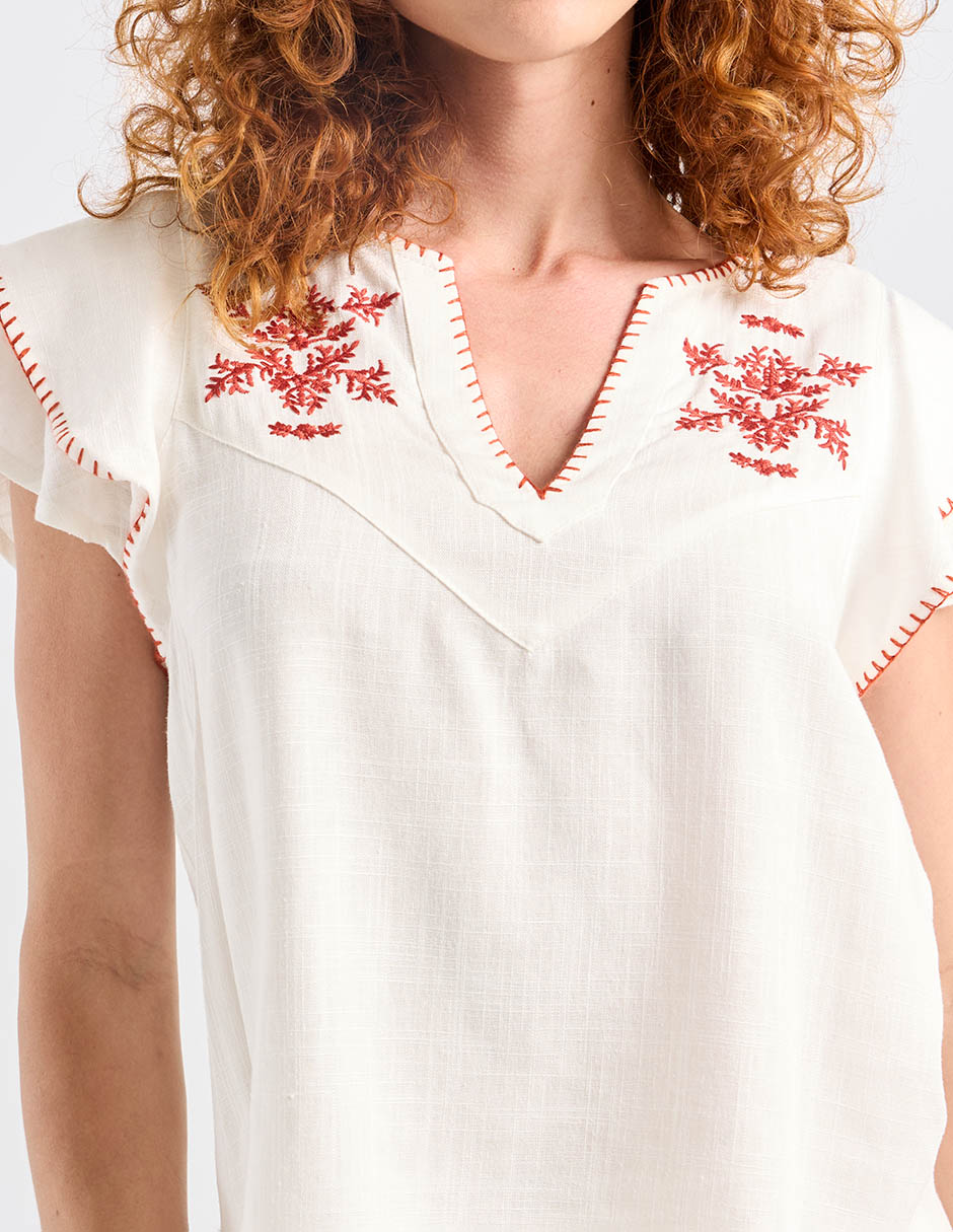 Blusa manga corta para mujer 10