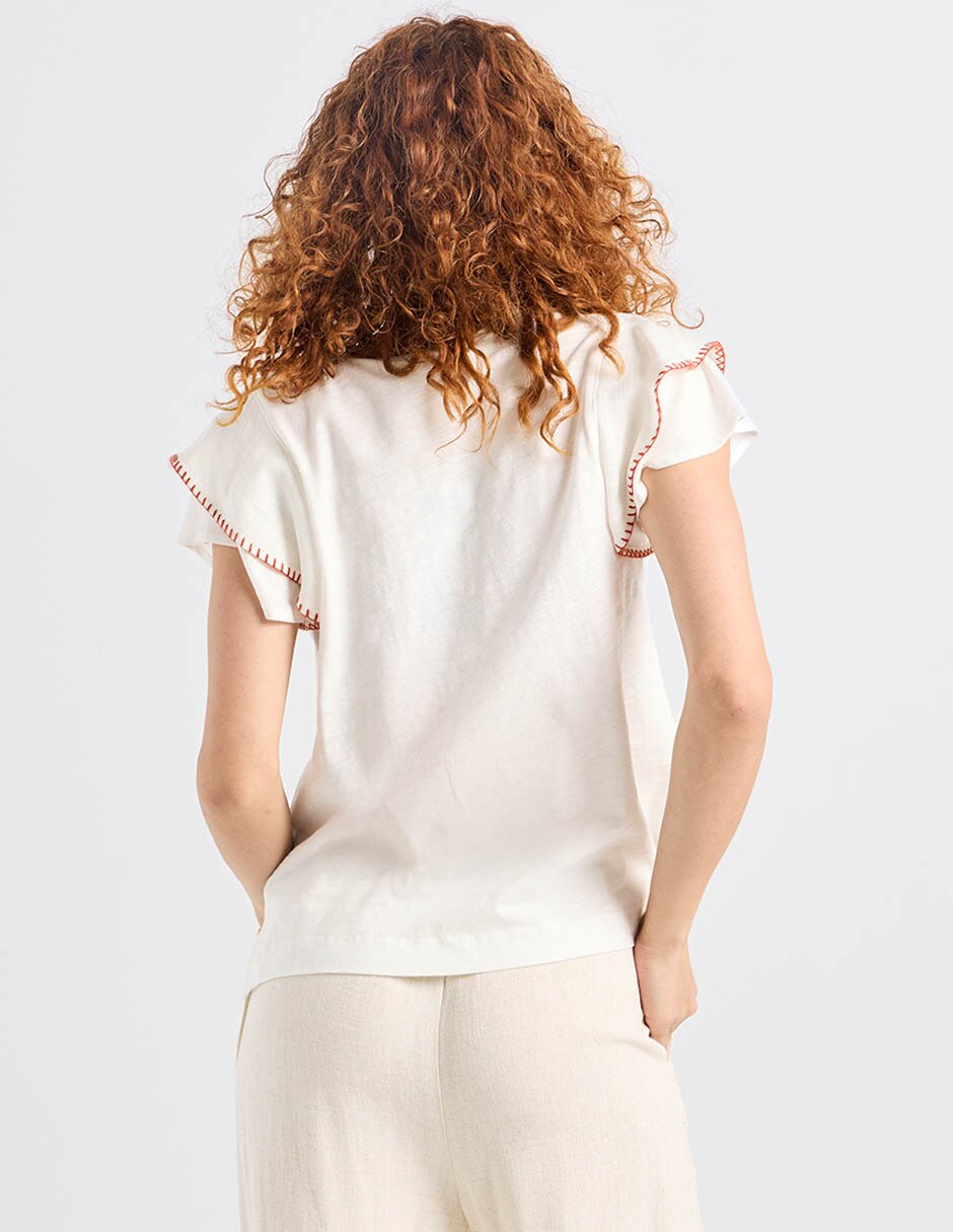 Blusa manga corta para mujer 11