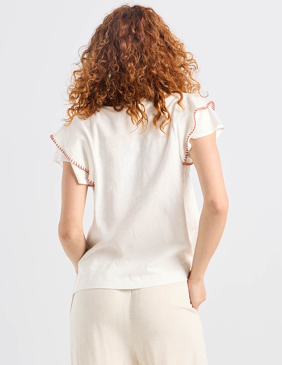Blusa Charol By October manga corta para mujer