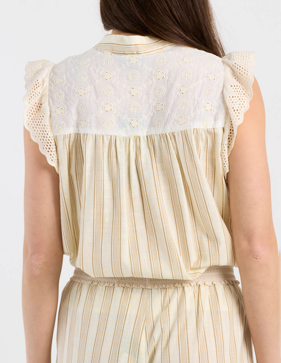 Blusa Charol By October manga corta para mujer 11