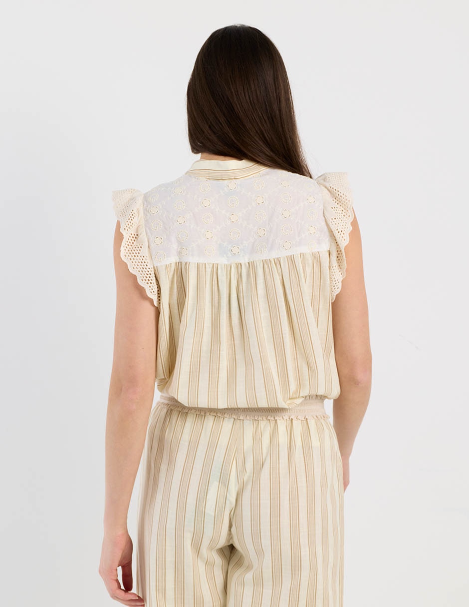 Blusa Charol By October manga corta para mujer 12