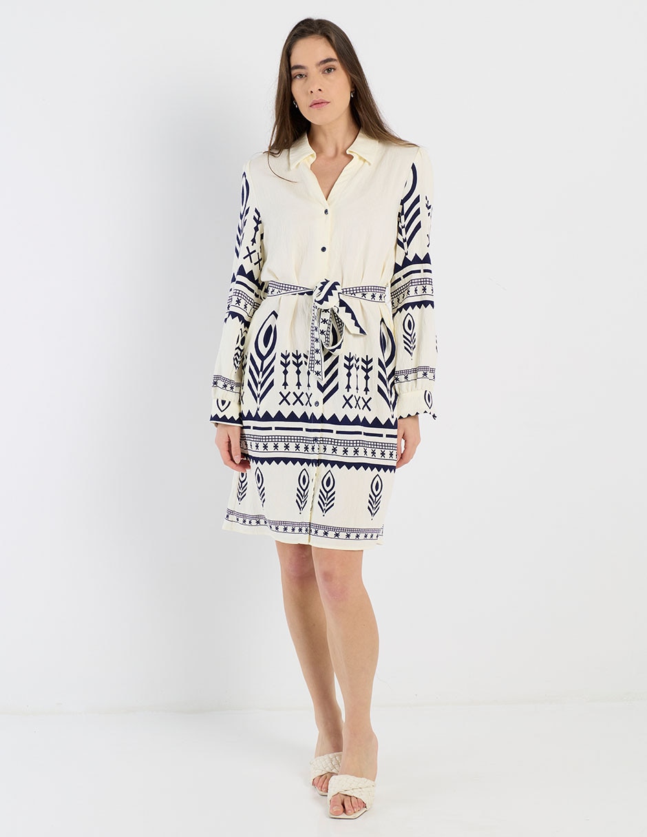 Vestido arriba rodilla casual para mujer 5