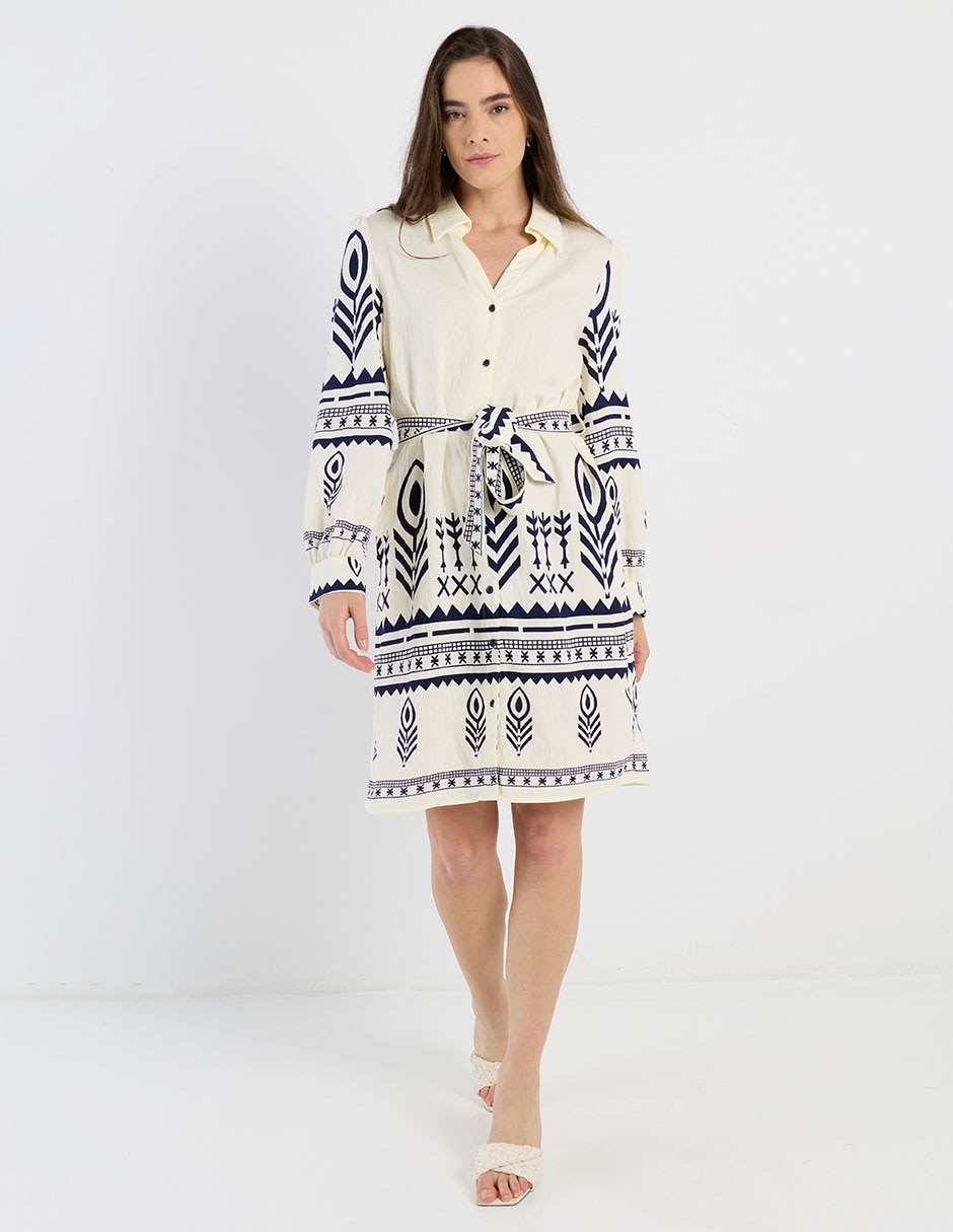 Vestido arriba rodilla casual para mujer