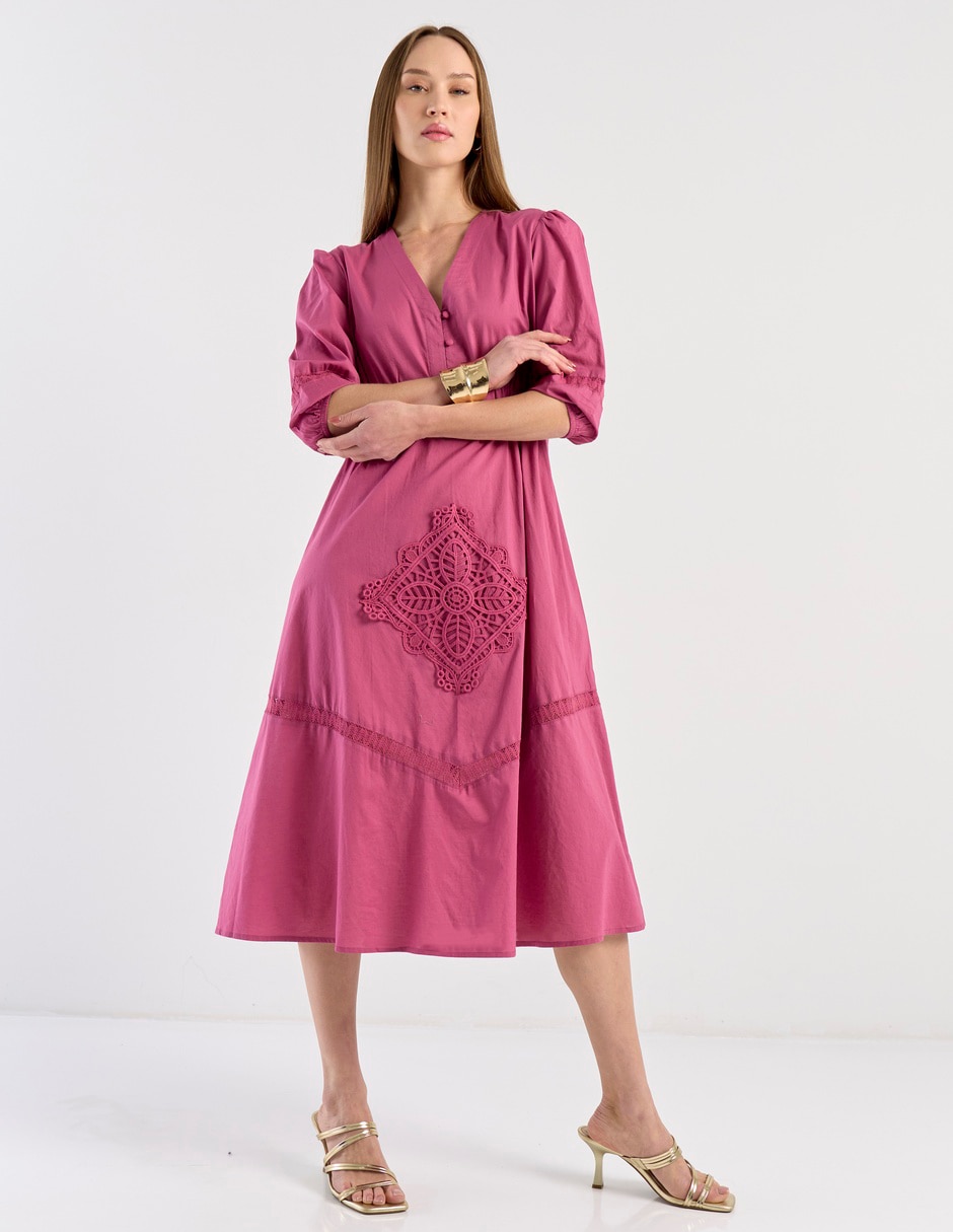 Vestido midi casual para mujer