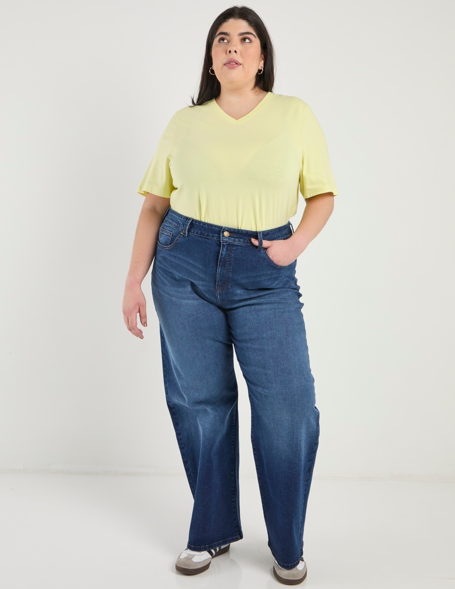 Jeans amplio para mujer 5