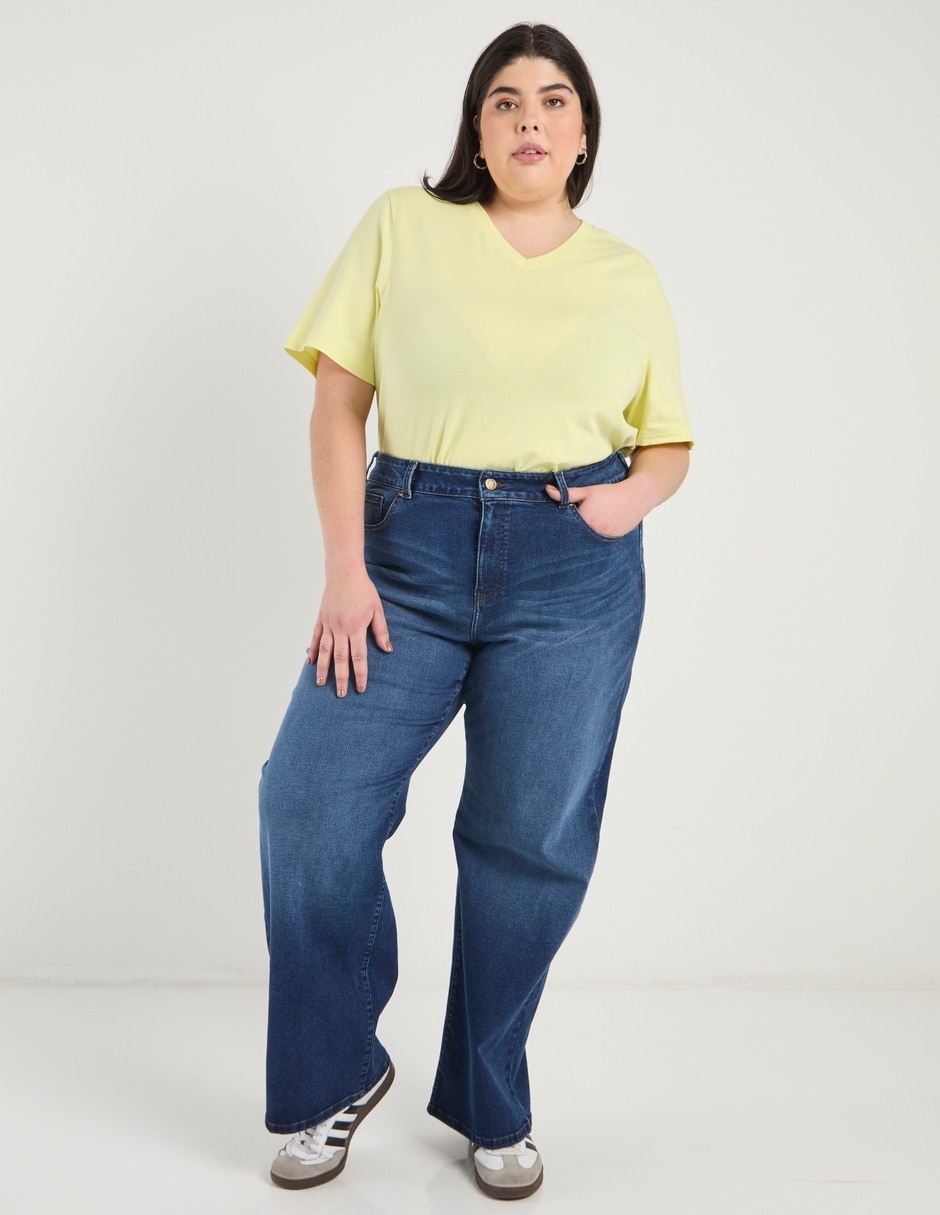 Jeans amplio para mujer 4