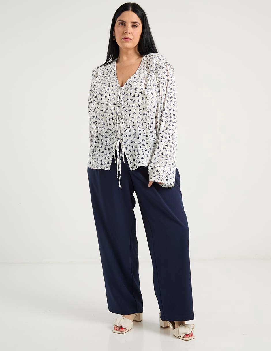 Pantalón wide leg para mujer 4
