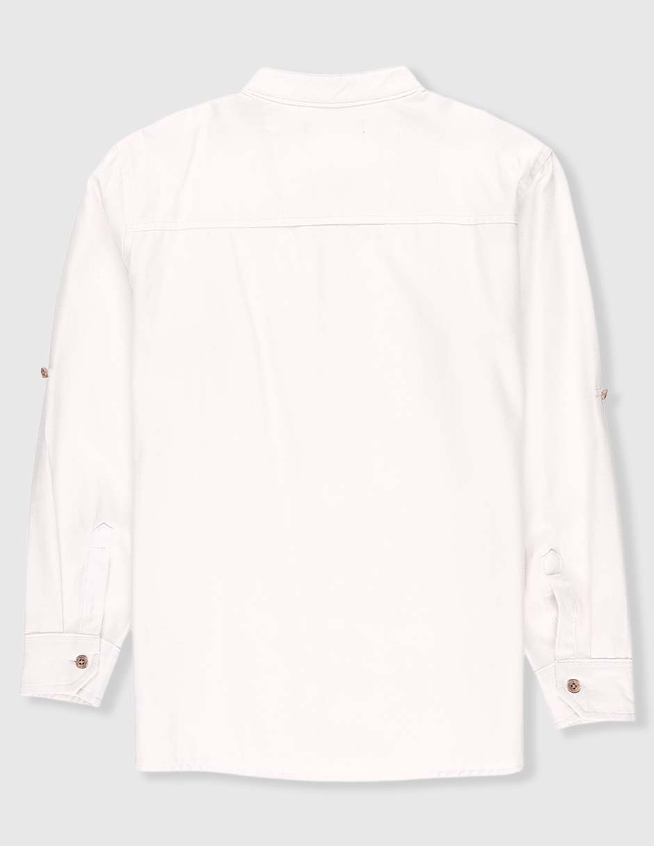 Camisa casual manga larga para niño