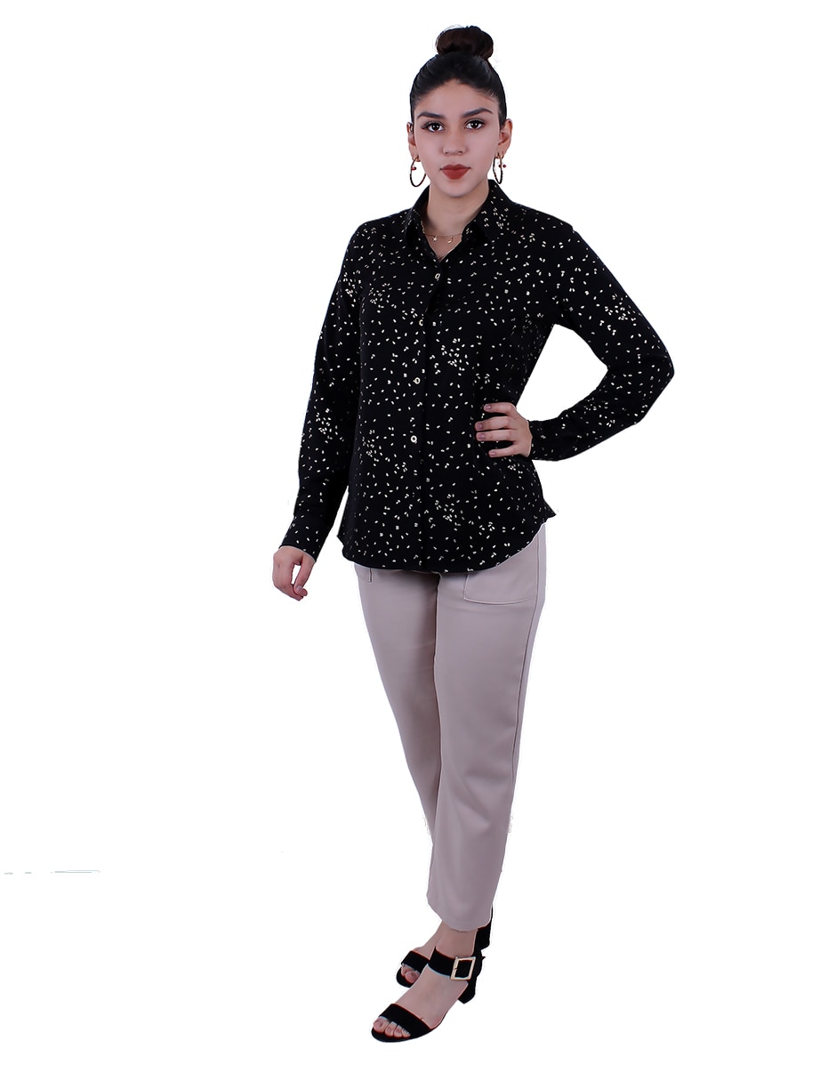 Blusa manga larga para mujer