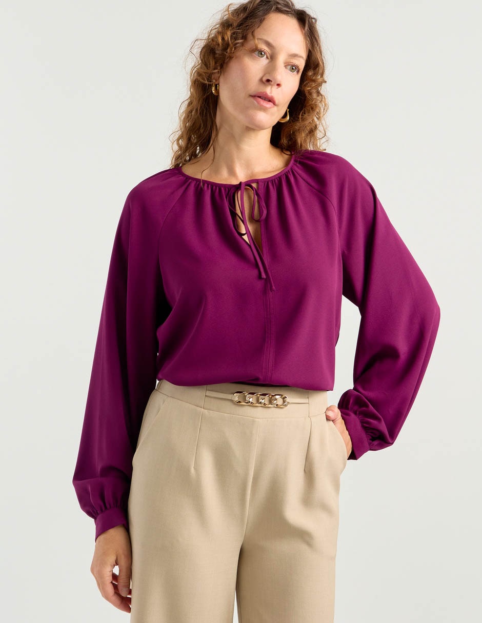 Blusa Liz& manga larga para mujer 1