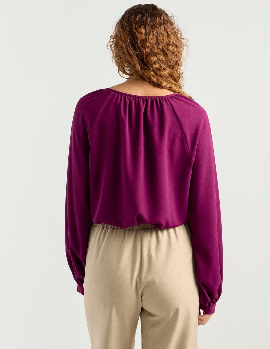 Blusa Liz& manga larga para mujer 12