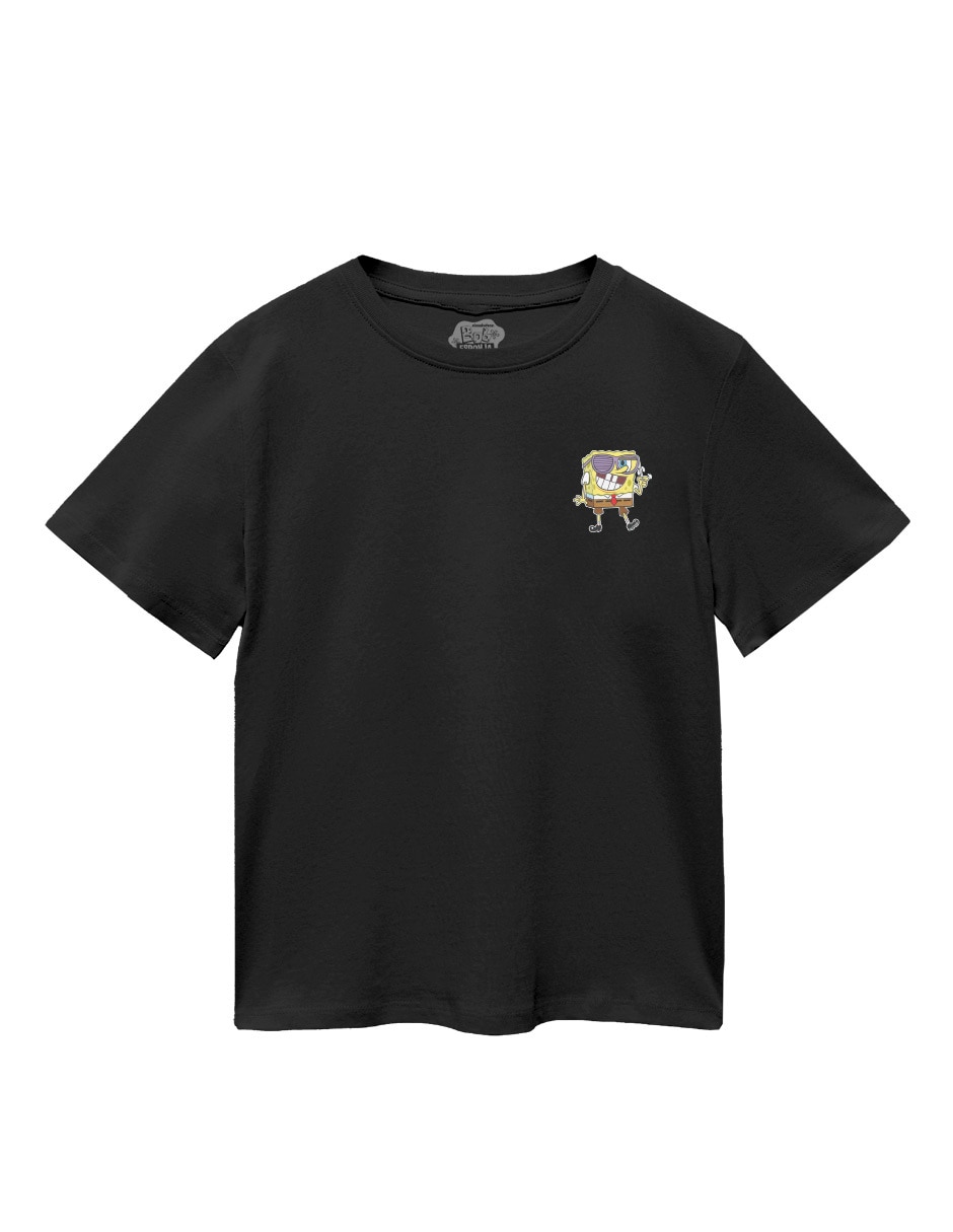 Playera Bob Esponja manga corta para niño Playera Bob Esponja manga corta para niño