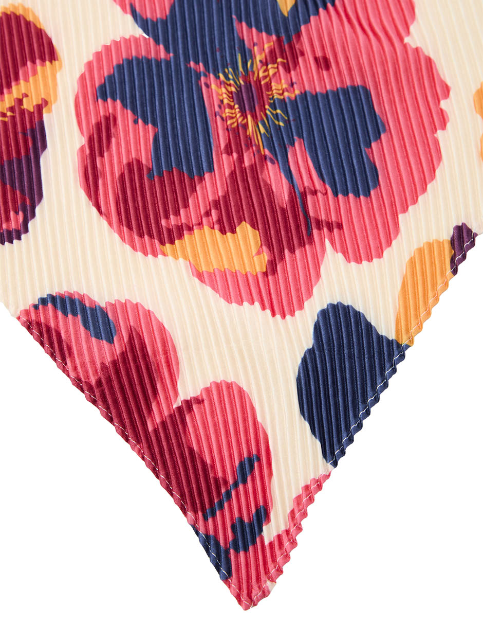 Mascada estampado floral para mujer 3