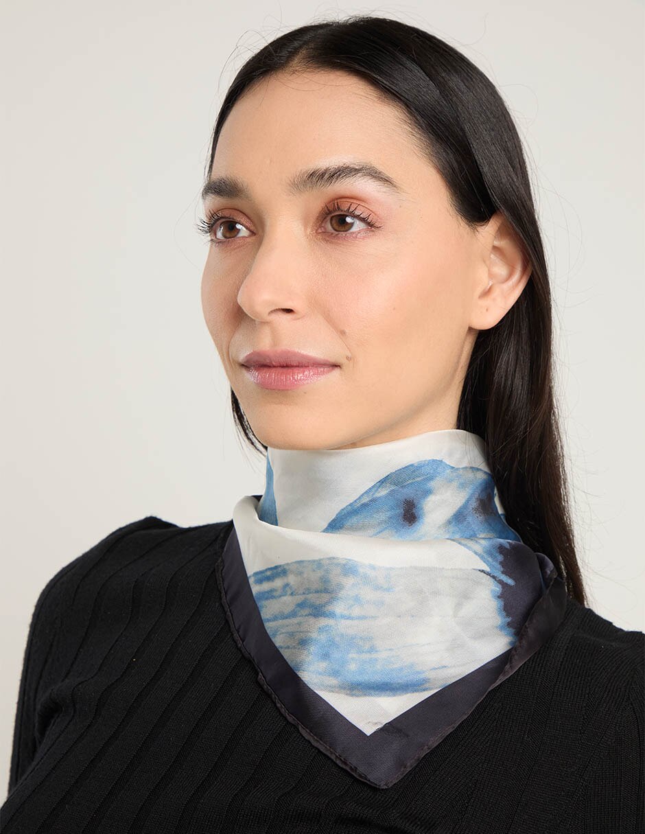 Pashmina con estampado floral para mujer