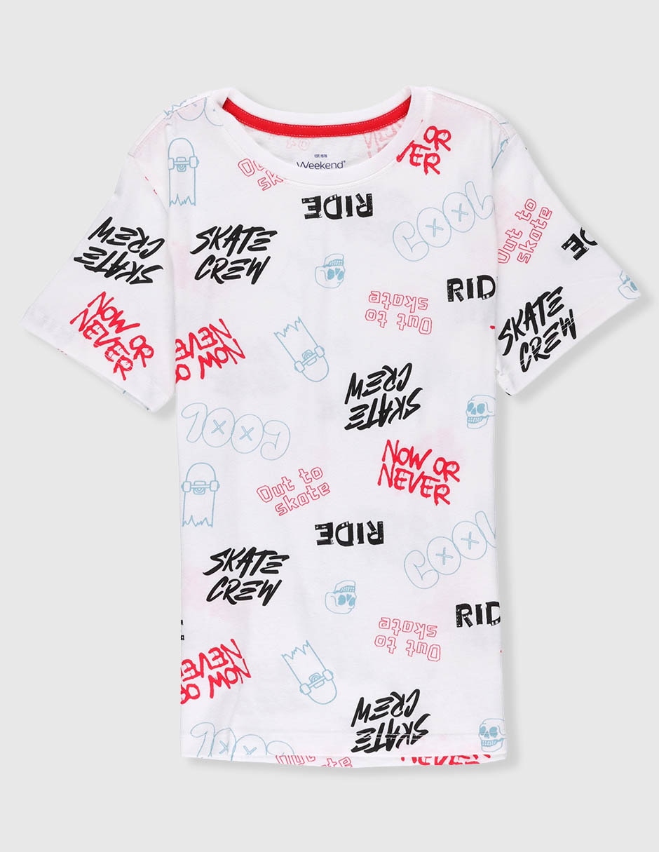 Playera Weekend manga corta para bebé niño
