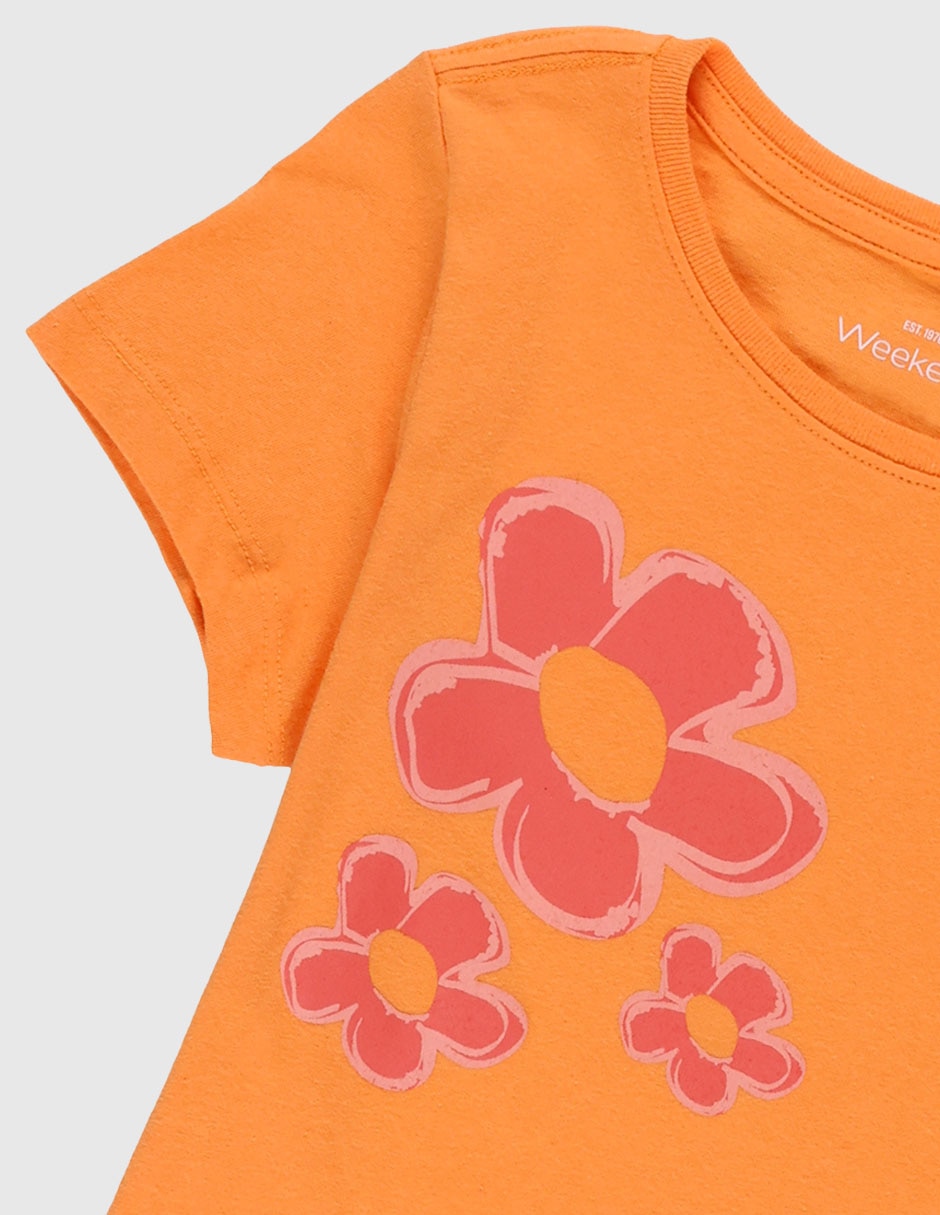 Playera Weekend manga corta para niña 4