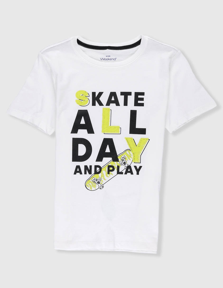 Playera Skate manga corta para niño