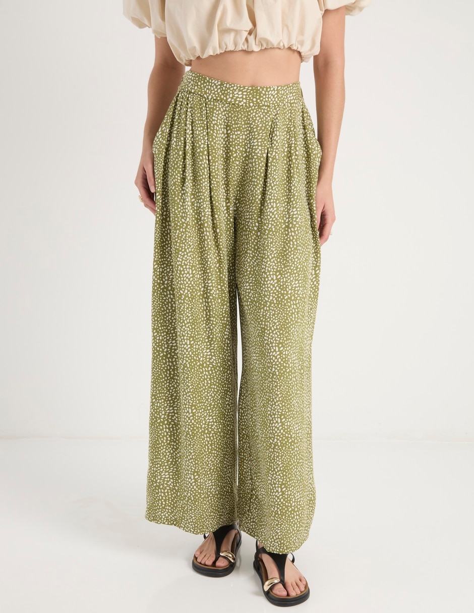 Pantalón relaxed wide leg para mujer Pantalón relaxed wide leg para mujer