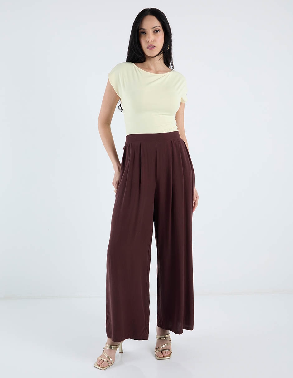 Pantalón relaxed wide leg para mujer 4
