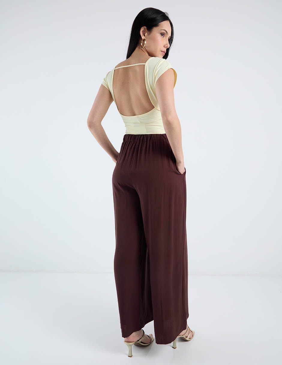 Pantalón relaxed wide leg para mujer 6