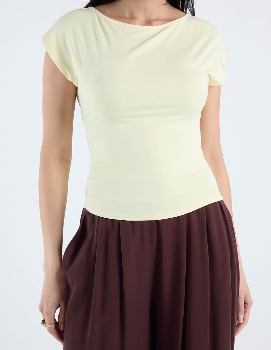 Top cuello redondo escote espalda abierta 2