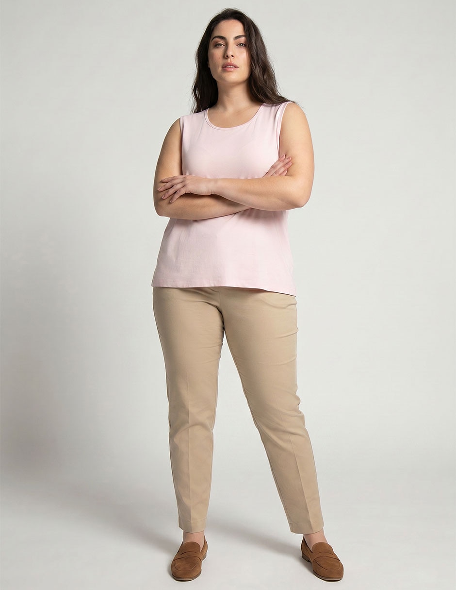 Top cuello redondo para mujer 3