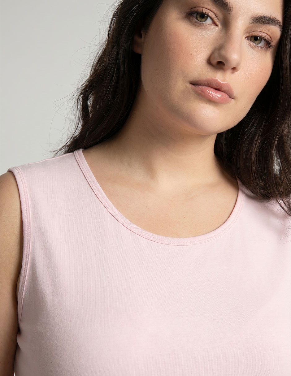 Top cuello redondo para mujer 4