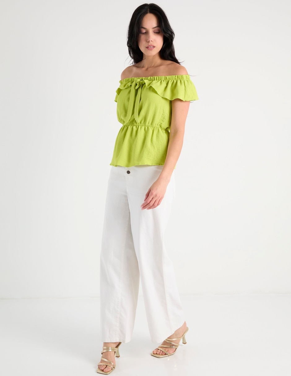 Blusa manga corta para mujer 7