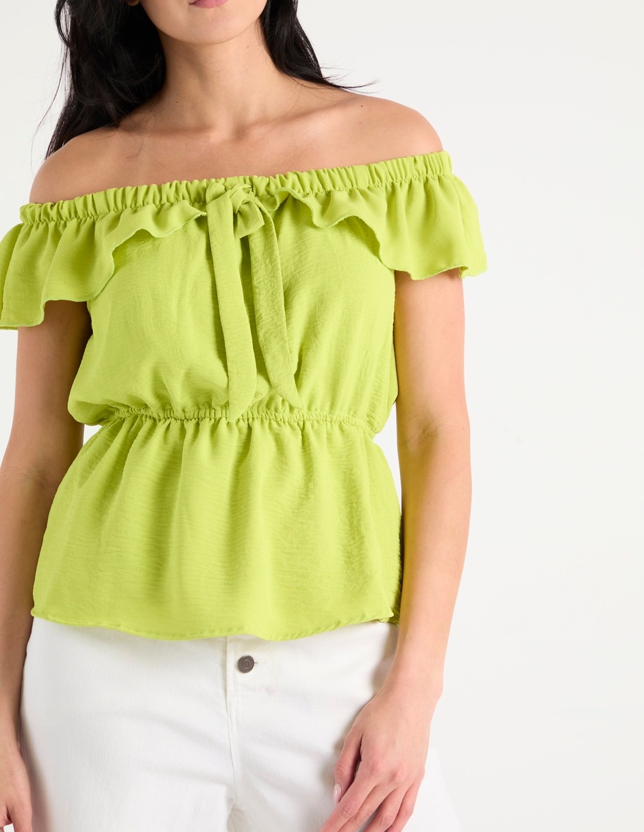 Blusa manga corta para mujer 8